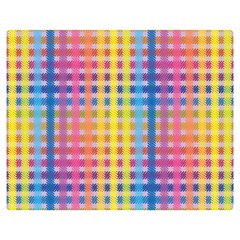 Digital Paper Stripes Rainbow Colors Double Sided Flano Blanket (medium) 