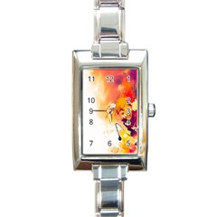 Autumn Rectangle Italian Charm Watch by goljakoff