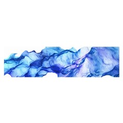 Blue Smoke Satin Scarf (oblong) by goljakoff