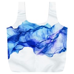 Blue Smoke Full Print Recycle Bag (xxl) by goljakoff