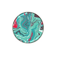 Green Vivid Marble Pattern 2 Hat Clip Ball Marker (10 Pack) by goljakoff