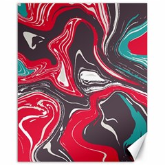 Red Vivid Marble Pattern 3 Canvas 16  X 20 