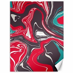 Red Vivid Marble Pattern 3 Canvas 36  X 48  by goljakoff