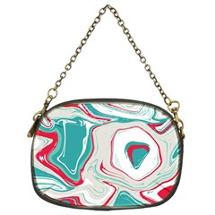 Vivid Marble Pattern Chain Purse (two Sides) by goljakoff