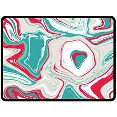 Vivid Marble Pattern Fleece Blanket (large)  by goljakoff