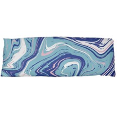 Blue Vivid Marble Pattern Body Pillow Case (dakimakura) by goljakoff