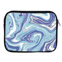 Blue Vivid Marble Pattern Apple Ipad 2/3/4 Zipper Cases by goljakoff