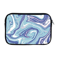 Blue Vivid Marble Pattern Apple Macbook Pro 17  Zipper Case by goljakoff