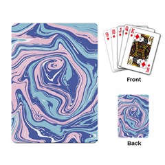 Blue Vivid Marble Pattern 10 Playing Cards Single Design (rectangle) by goljakoff