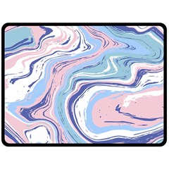 Rose And Blue Vivid Marble Pattern 11 Fleece Blanket (large)  by goljakoff