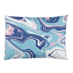 Blue Vivid Marble Pattern 12 Pillow Case by goljakoff