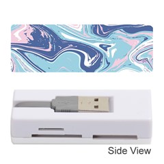 Blue Vivid Marble Pattern 12 Memory Card Reader (stick) by goljakoff