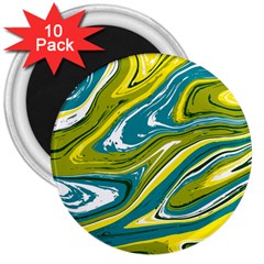 Vector Vivid Marble Pattern 13 3  Magnets (10 Pack)  by goljakoff