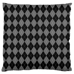 Black Diamonds Large Cushion Case (two Sides) by ArtsyWishy