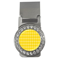 Yellow Diamonds Money Clip (cz)