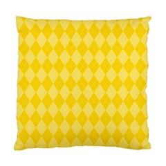 Yellow Diamonds Standard Cushion Case (two Sides) by ArtsyWishy