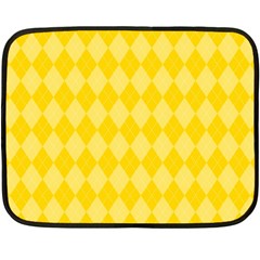 Yellow Diamonds Fleece Blanket (mini) by ArtsyWishy