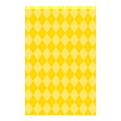 Yellow Diamonds Shower Curtain 48  X 72  (small) by ArtsyWishy