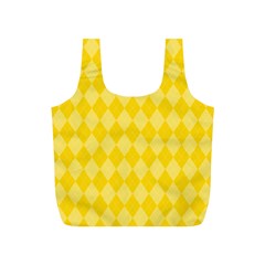 Yellow Diamonds Full Print Recycle Bag (s)