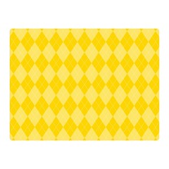 Yellow Diamonds Double Sided Flano Blanket (mini) by ArtsyWishy