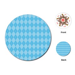 Baby Blue Design Playing Cards Single Design (round) by ArtsyWishy