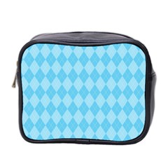 Baby Blue Design Mini Toiletries Bag (Two Sides)