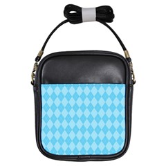 Baby Blue Design Girls Sling Bag