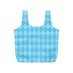 Baby Blue Design Full Print Recycle Bag (S)