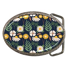 Flower Grey Pattern Floral Belt Buckles