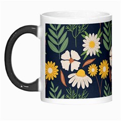 Flower Grey Pattern Floral Morph Mugs