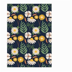 Flower Grey Pattern Floral Large Garden Flag (two Sides)