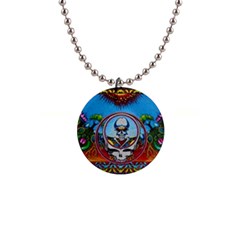 Grateful Dead Wallpapers 1  Button Necklace by Sapixe
