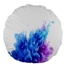 Abstract smoke Large 18  Premium Round Cushions