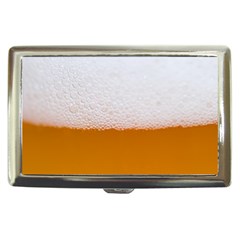 Beer Foam Bubbles Alcohol  Glass Cigarette Money Case by Amaryn4rt