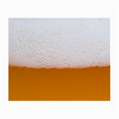 Beer Foam Bubbles Alcohol  Glass Small Glasses Cloth (2 Sides) by Amaryn4rt
