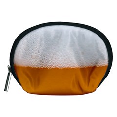 Beer Foam Bubbles Alcohol  Glass Accessory Pouch (medium) by Amaryn4rt