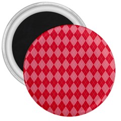 Red Diamonds 3  Magnets by ArtsyWishy