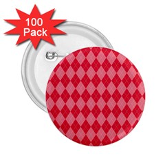 Red Diamonds 2 25  Buttons (100 Pack)  by ArtsyWishy