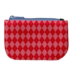 Red Diamonds Large Coin Purse