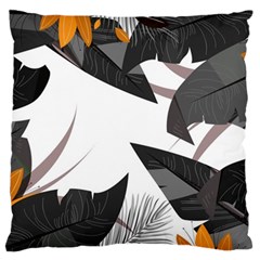 Natural Palm Plant Large Cushion Case (one Side)