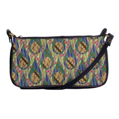 Tribal Background Boho Batik Shoulder Clutch Bag by Alisyart