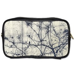 Black And White Botanical Motif Artwork 2 Toiletries Bag (One Side)