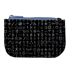 Alchemical Symbols - Collected Inverted Large Coin Purse by WetdryvacsLair