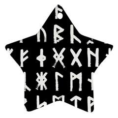 The Anglo Saxon Futhorc Collected Inverted Ornament (star) by WetdryvacsLair