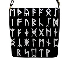 The Anglo Saxon Futhorc Collected Inverted Flap Closure Messenger Bag (l) by WetdryvacsLair