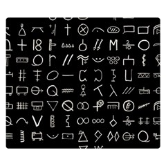 Hobo Signs Collected Inverted Double Sided Flano Blanket (small)  by WetdryvacsLair