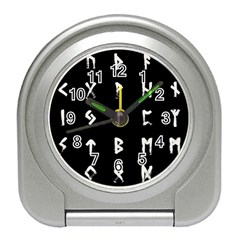 Elder Futhark Rune Set Collected Inverted Travel Alarm Clock by WetdryvacsLair