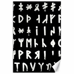 Complete Dalecarlian Rune Set Inverted Canvas 24  X 36  by WetdryvacsLair