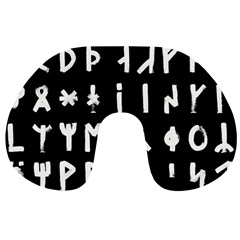 Complete Dalecarlian Rune Set Inverted Travel Neck Pillow by WetdryvacsLair