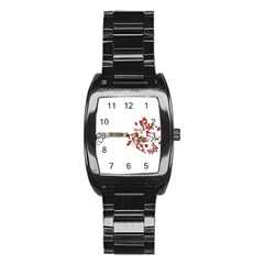 Love Concept Collage Artwork Stainless Steel Barrel Watch by dflcprintsclothing